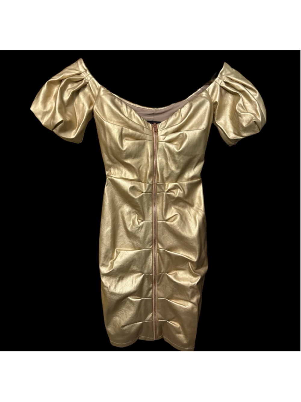 Zoe Mini Dress in Gold by NOOKIE from Revolve Size XS NWT